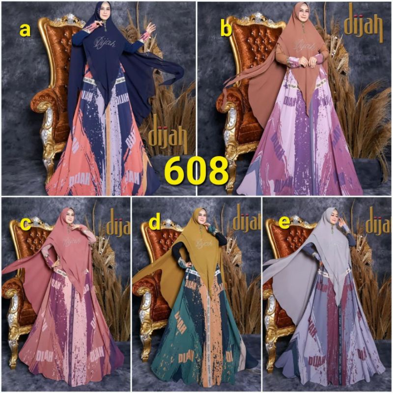Dijah 608 Syari elegan etnik vintage cantik original by Dijah