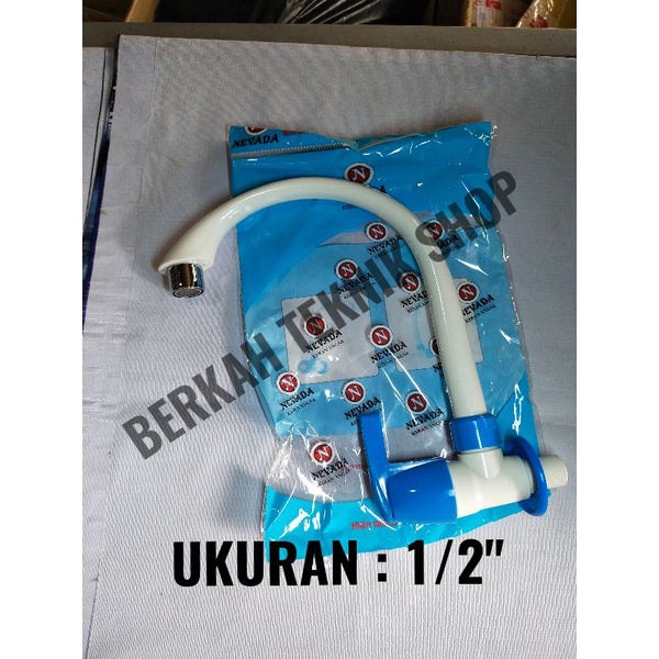 Kran cuci piring plastik 1/2" kran angsa pvc 1/2 in kran wastafel shower taman double