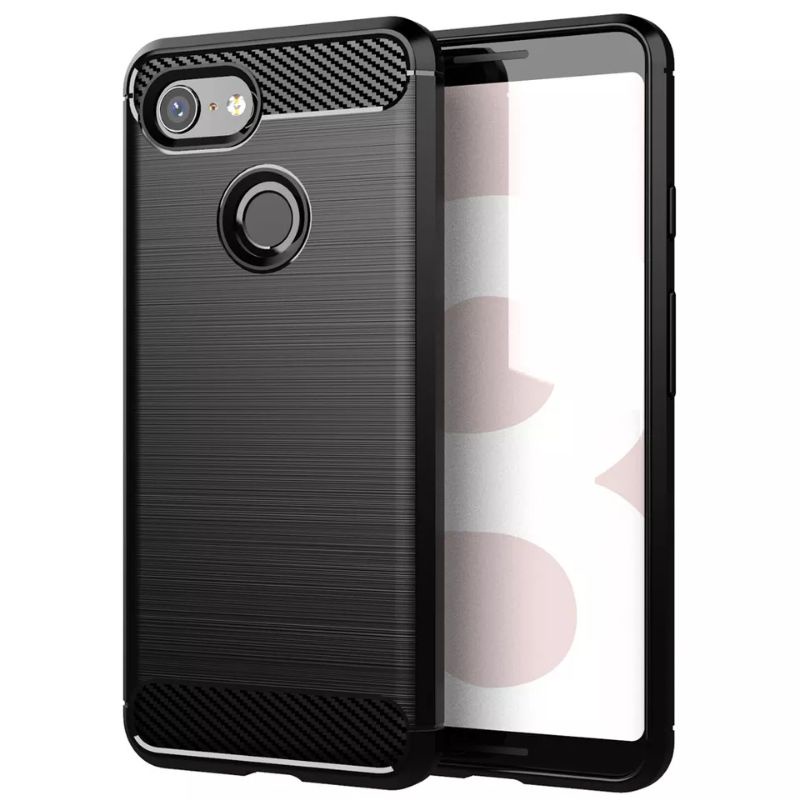 Case Pixel 3 / 3 XL / 3A / 3A XL Carbon Fiber Rugged Shield Shockproof Softcase