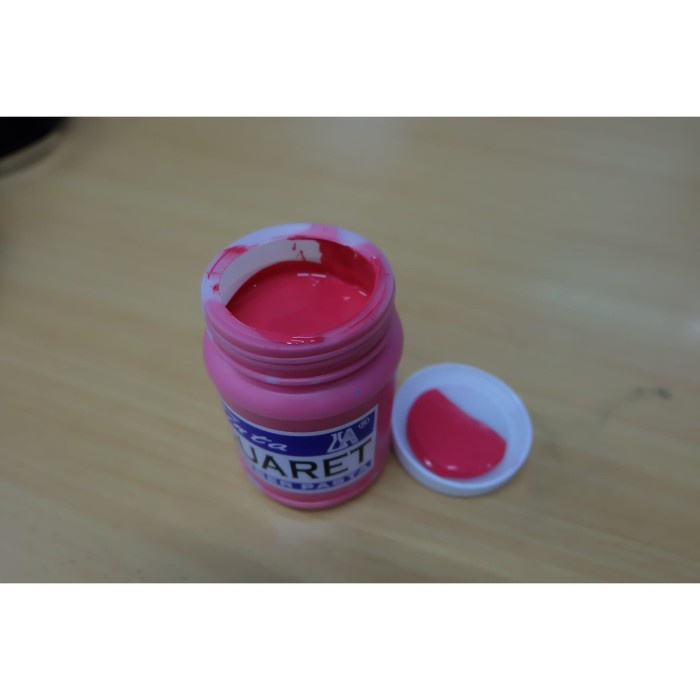

air-cat- cat sablon quaret warna merah - 1/4 kg -cat-air.