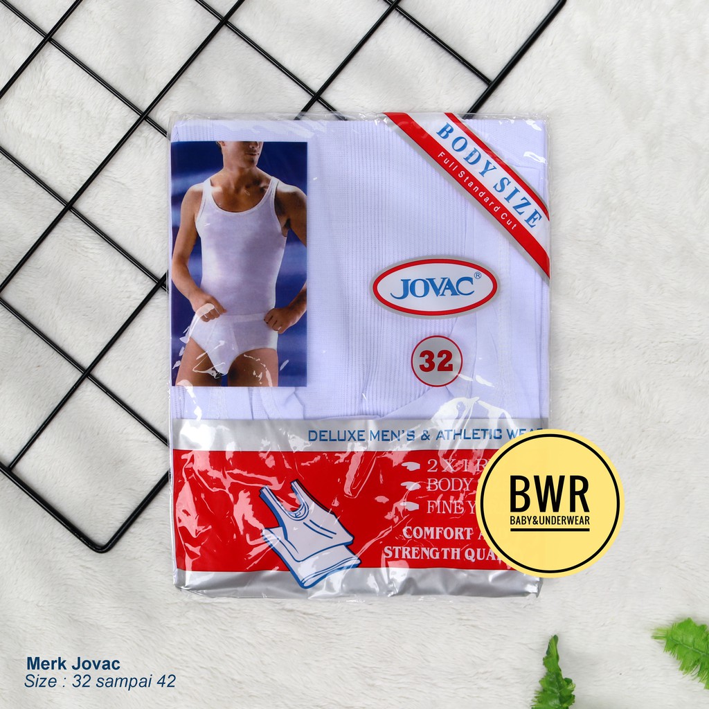 Singlet Jovac Merah | Pakaian Dalam Kaos Kutang Pria Murah Berkualitas - Bwr