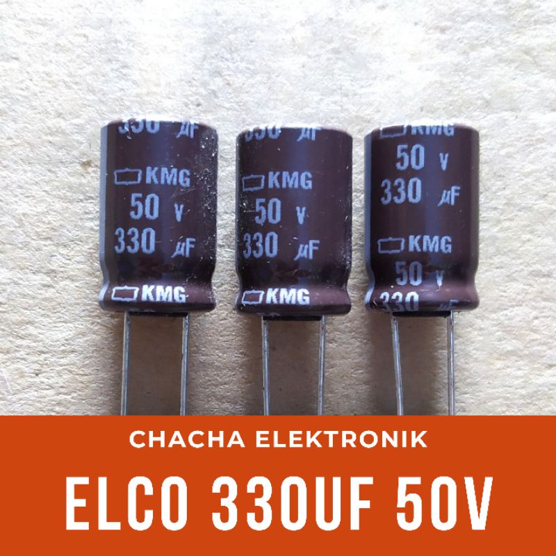 Capasitor Elco 330uf 50v C 330uf/50v