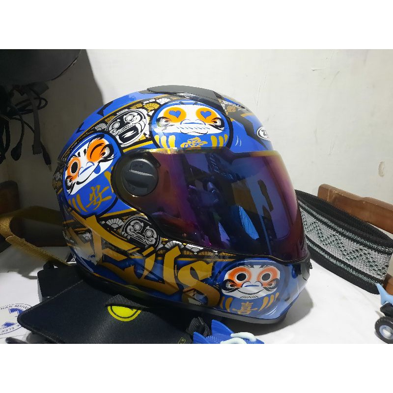 Zeus 811 Donaruma Blue (Visor Iridium Tidak Termasuk)
