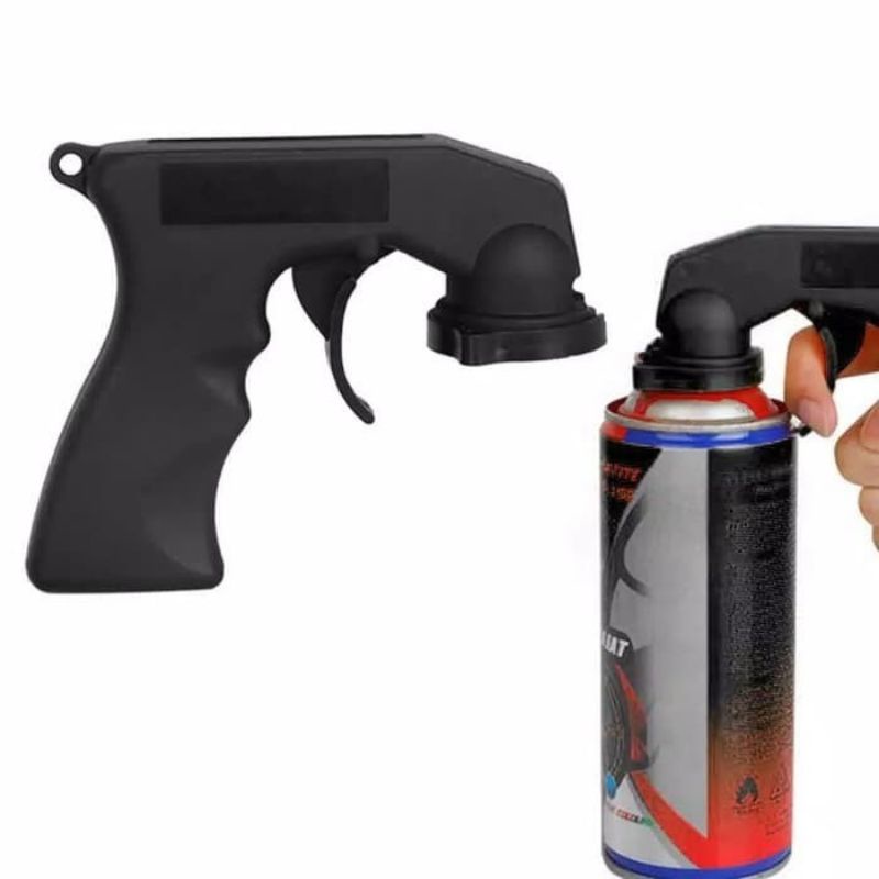 Gagang Cat Pilok Adaptor Kepala Spray Gun Handle Aerosol Grip Kaleng Cat Samurai
