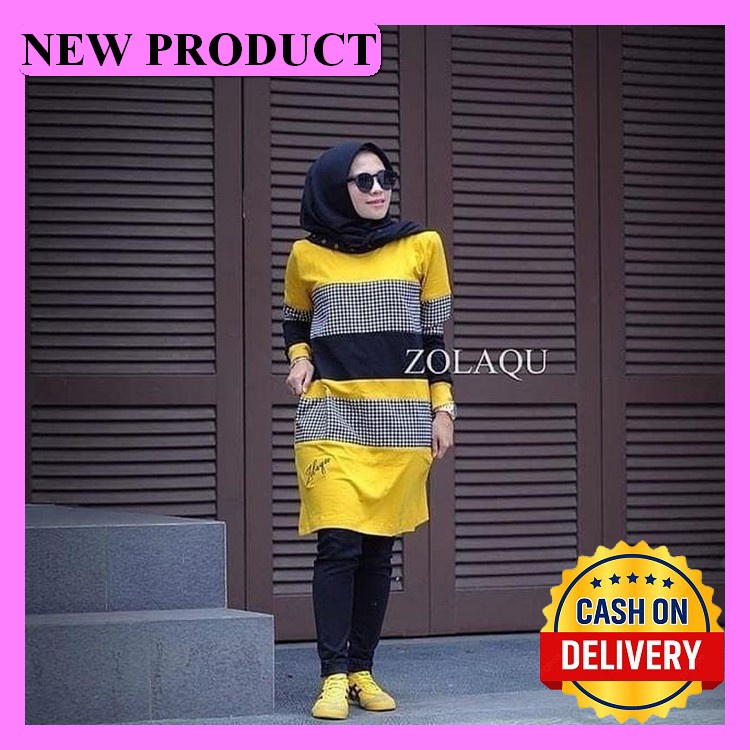Tunik Long Jeans Levis Kancing Atasan Wanita Lengan Panjang Kekinian T Baju Tunik Terbaru Zolaqu T