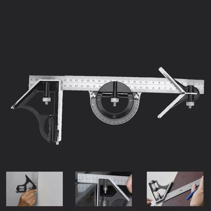 

Penggaris teknik 3in1 angle finder protractor-waterpass busur derajat