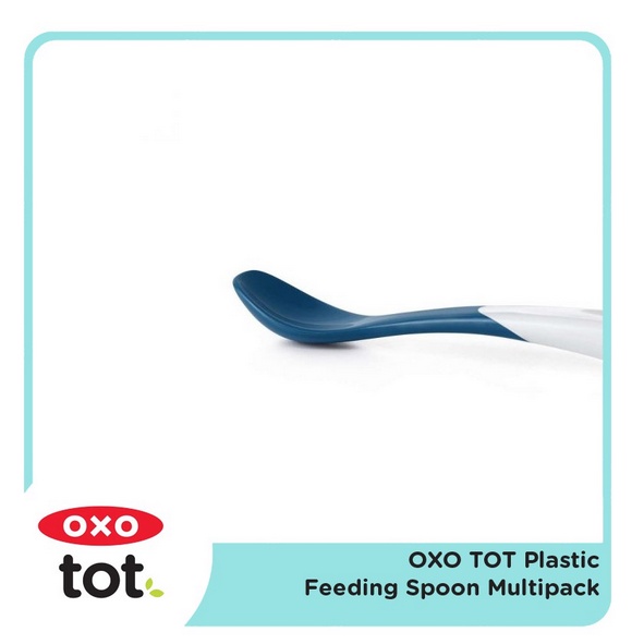 Oxo Tot Infant Feeding Spoon 4pack Sendok Baby Multipack Travel Kecil - Alat Makan Anak Bayi