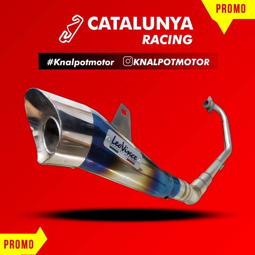 Knalpot Leovince Cobra Yamaha R15/R15 new / Xabre / Byson / Vixion / Scorpio / Mx king