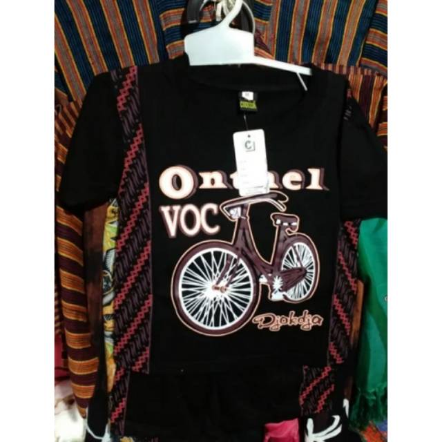 (BISA COD) SETELAN ANAK GAMBAR ONTEL BAHAN KATUN UNTUK 4 - 8 TAHUN - SOUVENIR KHAS JOGJA