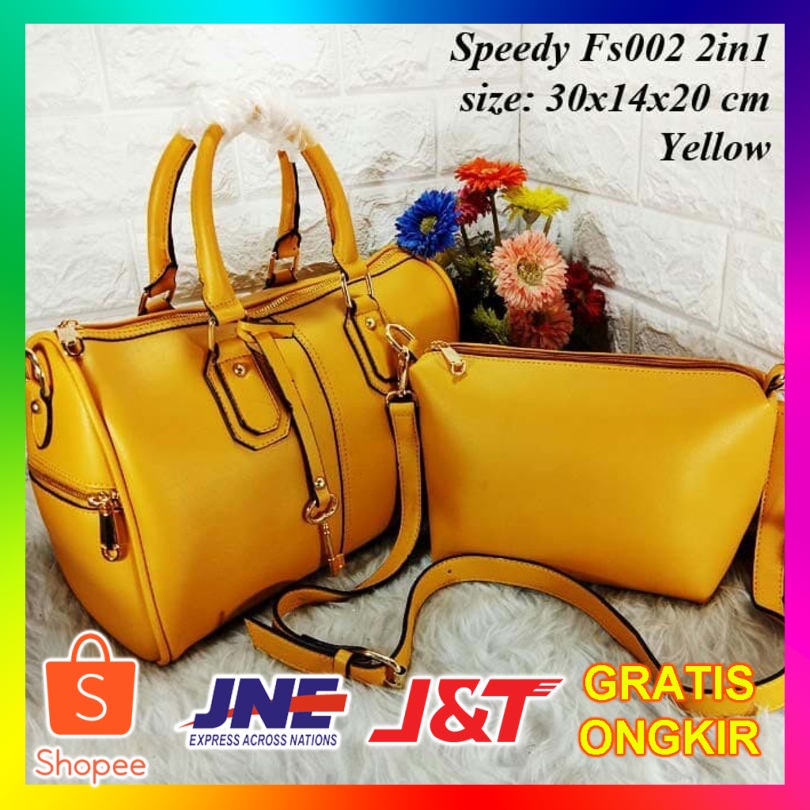 tas wanita speedy FS002 set dompet/tas import branded/tas fashion