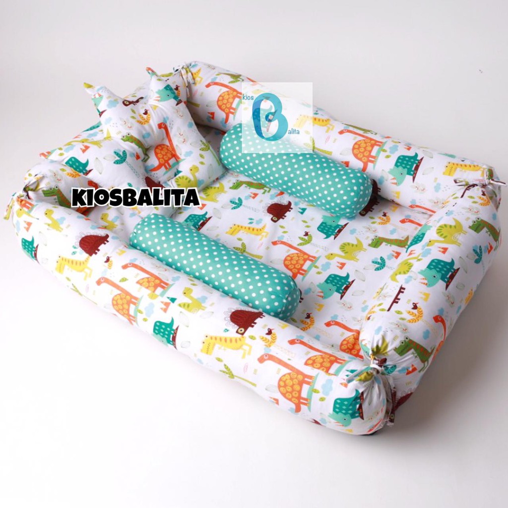 KASUR BAYI TENDA KELAMBU / KASUR BABY KELAMBU SET BANTAL FREE BANTAL PEYANG CROWN  + 2  GULING BABY