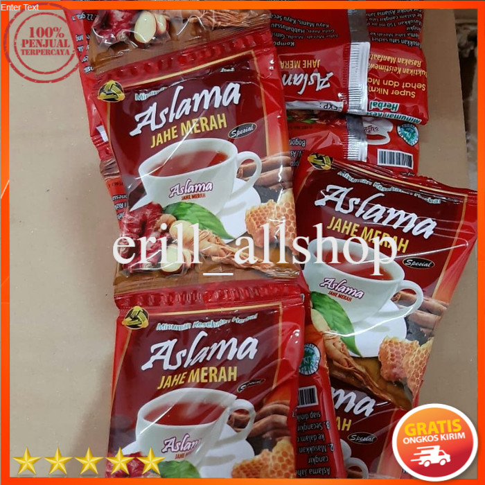 

COD Jahe | Jahe Merah | renceng | 12 pcs | kemasan | Aslama | Amanah