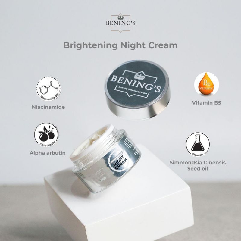 NIGHT CREAM BENING'S SKINCARE DR OKY PRATAMA