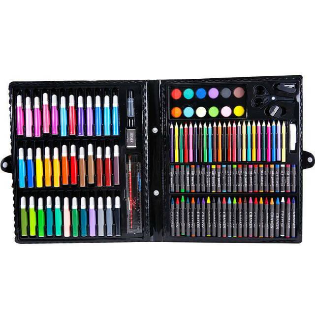 150 pcs pensil warna alat tulis set crayon colouring set 150 pcs  art set