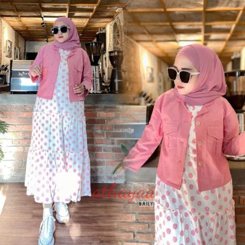 Set Dress Athayaa / Set inner rompi Athayaa