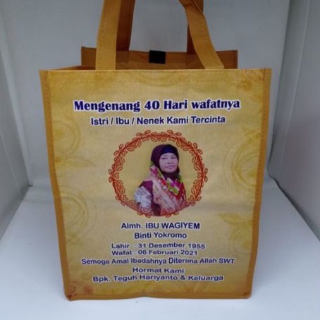 Tas Ultah Custom TENTENG VINIL SPONBUN custom design desain by request (min order 24pcs)-3