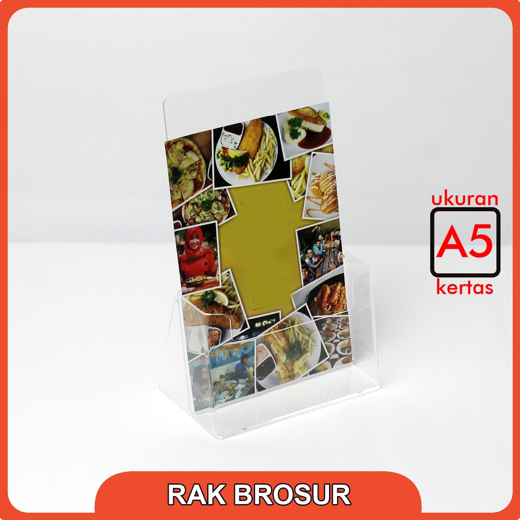 

Rak Tempat Brosur Acrylic / Rak Brosur Akrilik Ukuran A5