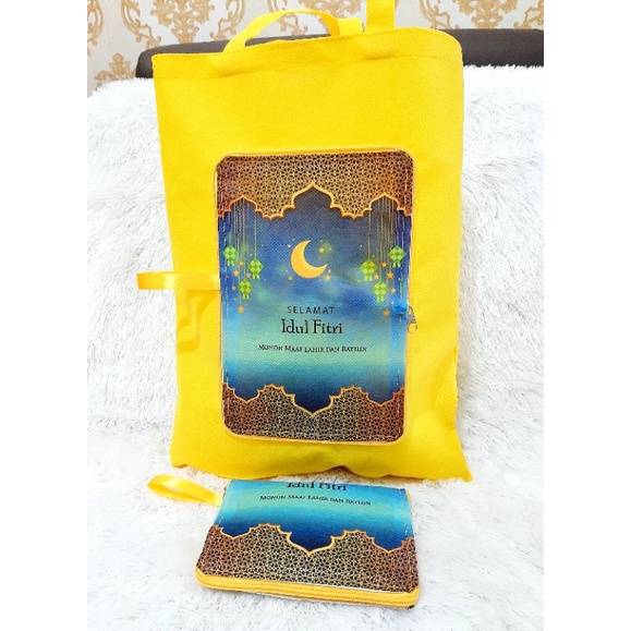 Tas Lipat Foldable Bag Custom Spunbond / Tas Belanja Custom Super Tebal 100gsm