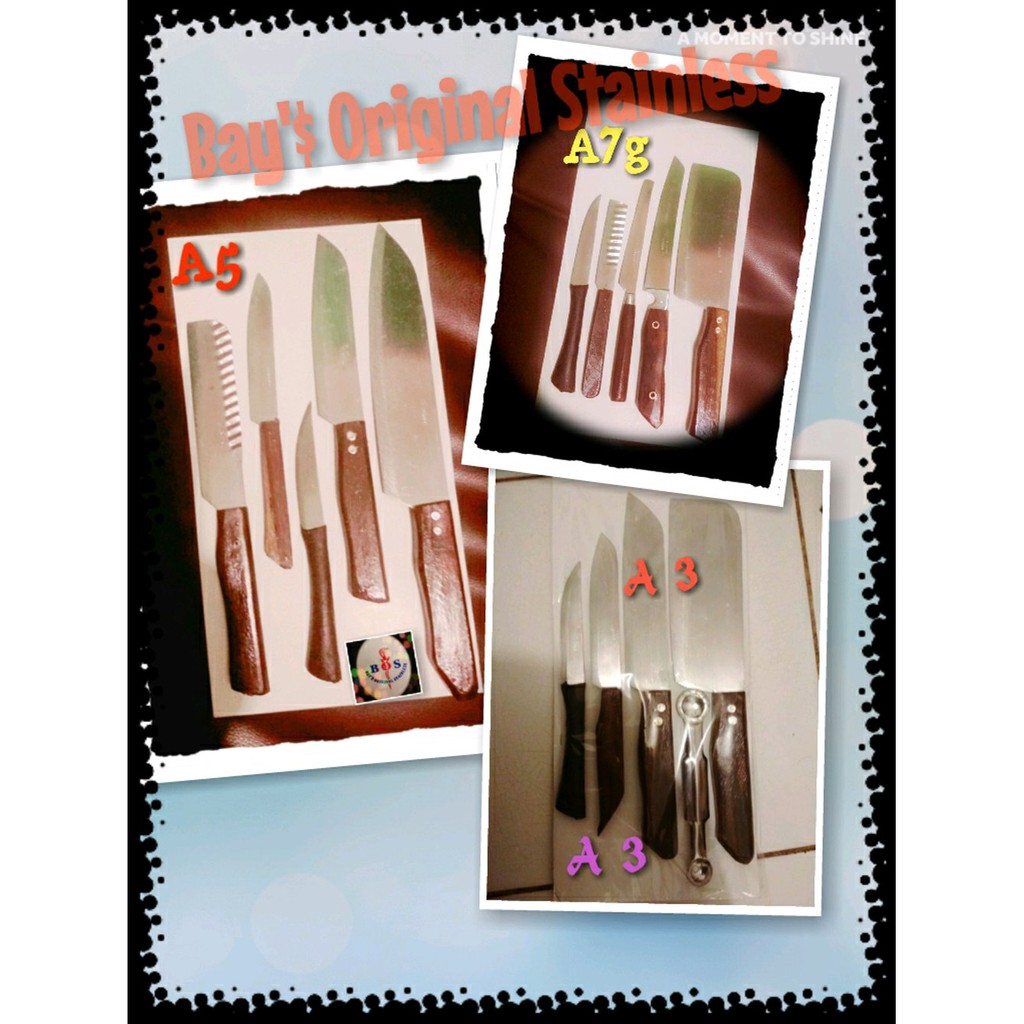 Paket Pisau Set Dapur Murah Jawa Stainless Asli Obral