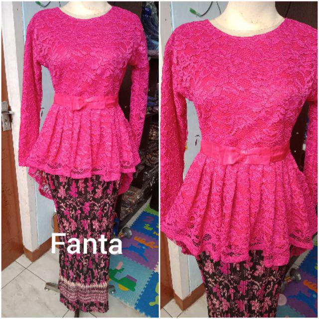 COD REALPICT KEBAYA AURORA PENGUIN KEBAYA MODERN WISUDA Bridesmaids seragaman kebaya-ATASAN SAJA FANTA