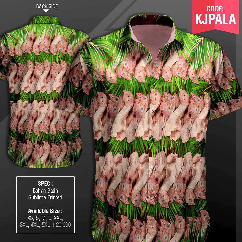 KEMEJA KEPALA AYAM, CEKER, Kemeja Unik by Uniqverz