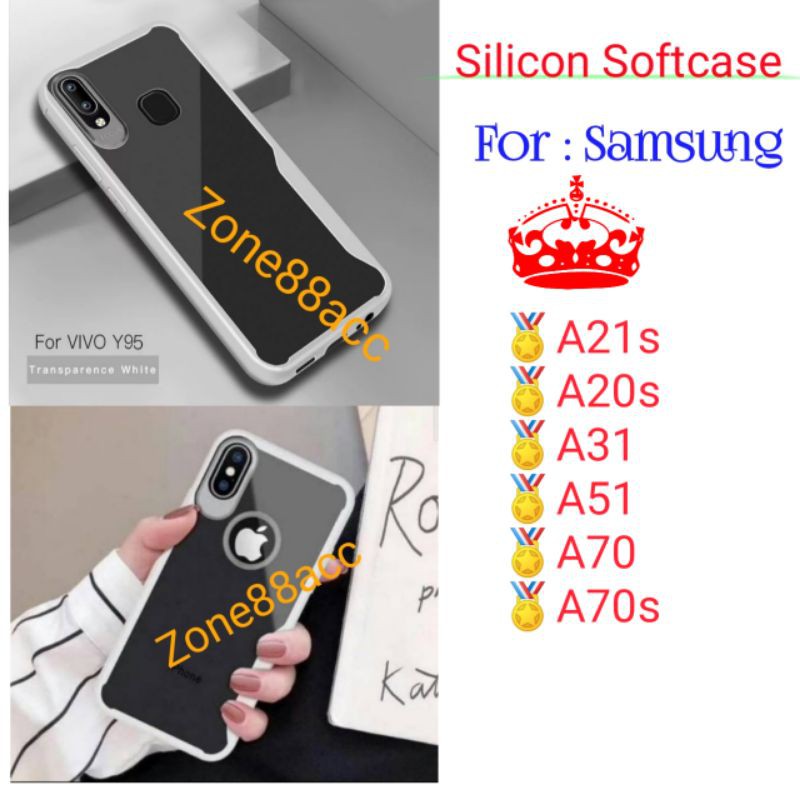 Case Samsung A21s A20s A31 A51 A70 A70s Silicon Softcase Silikon Casing Cover Softshell Focus