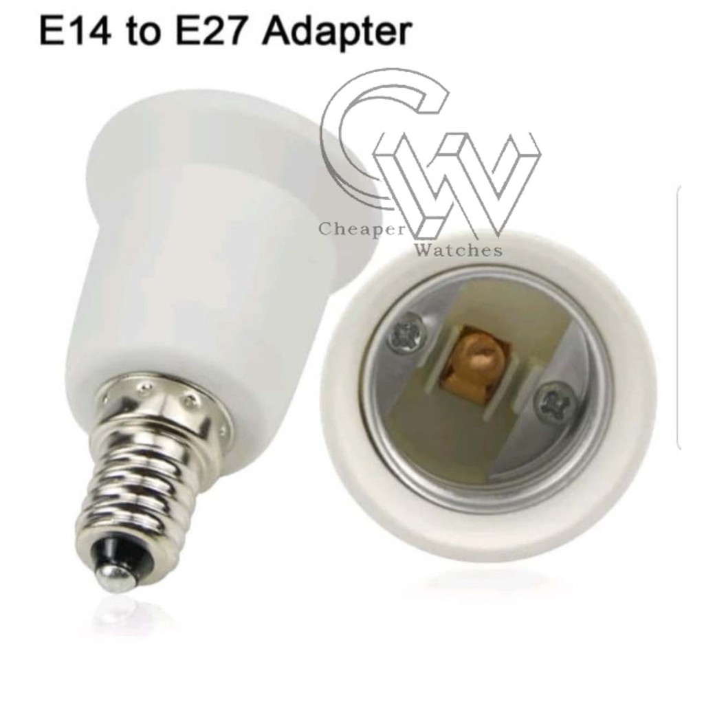 Cheaper-20pcs-Fitting Lampu E14 ke E27 Converter Adapter Penyambung Berkualitas Termurah