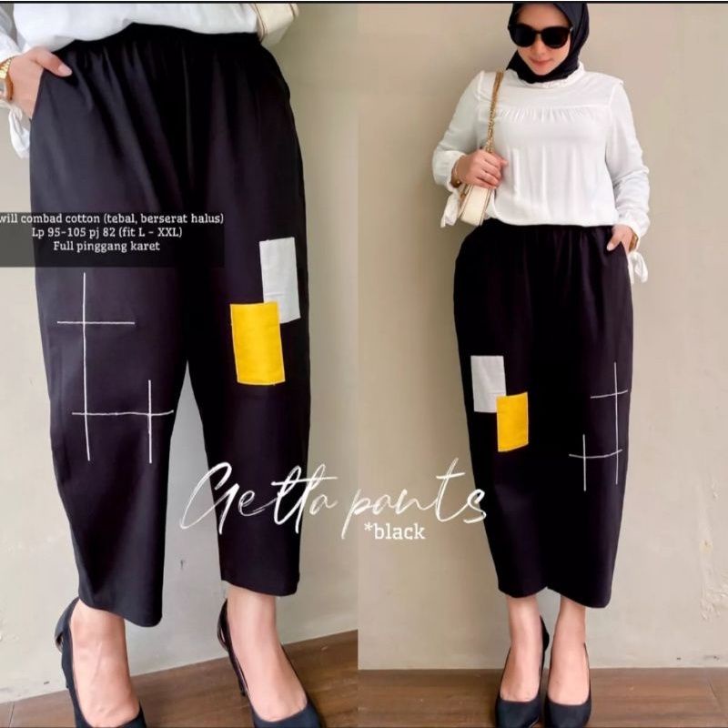 getta pants - celana wanita - celana korea kekinian