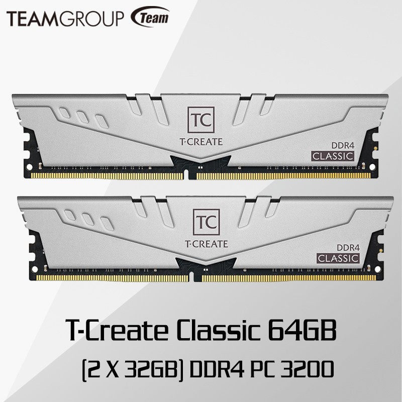 Team T-CREATE DDR4 3200 PC-25600 64GB 32GBx2
