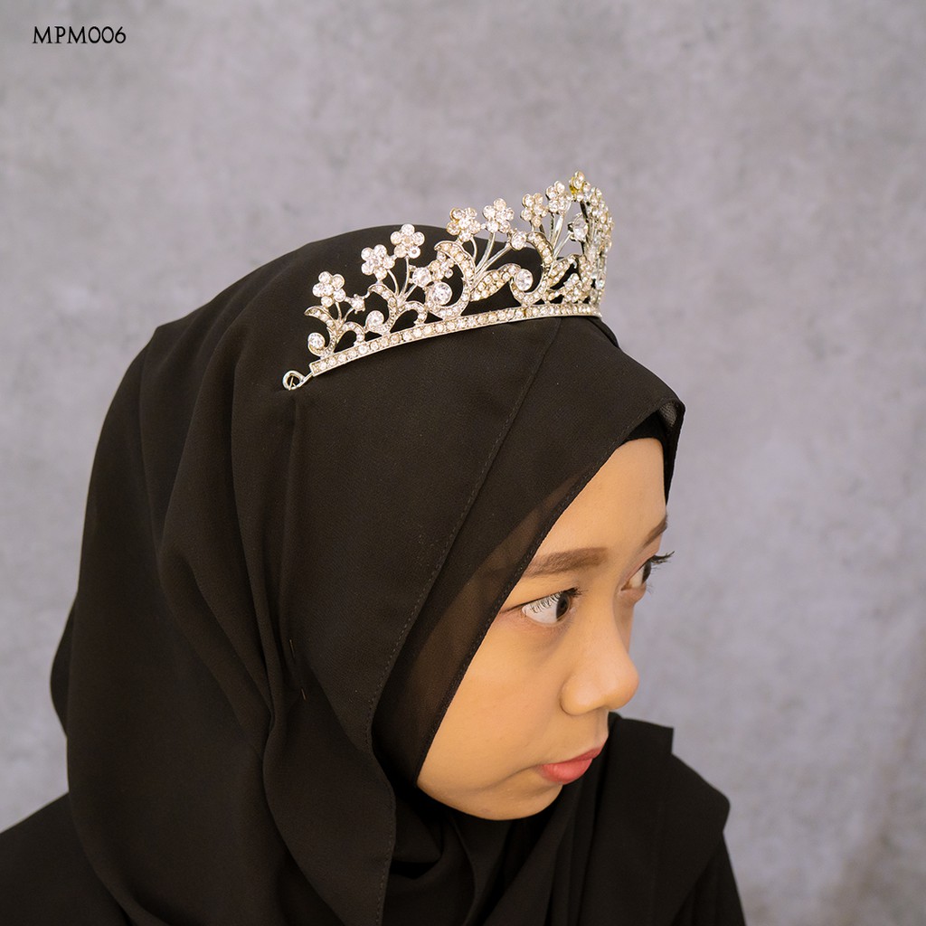 [BISA COD] BRIDAL CROWN PENGANTIN ASESORIS HIJAB WANITA PREMIUM MPM006