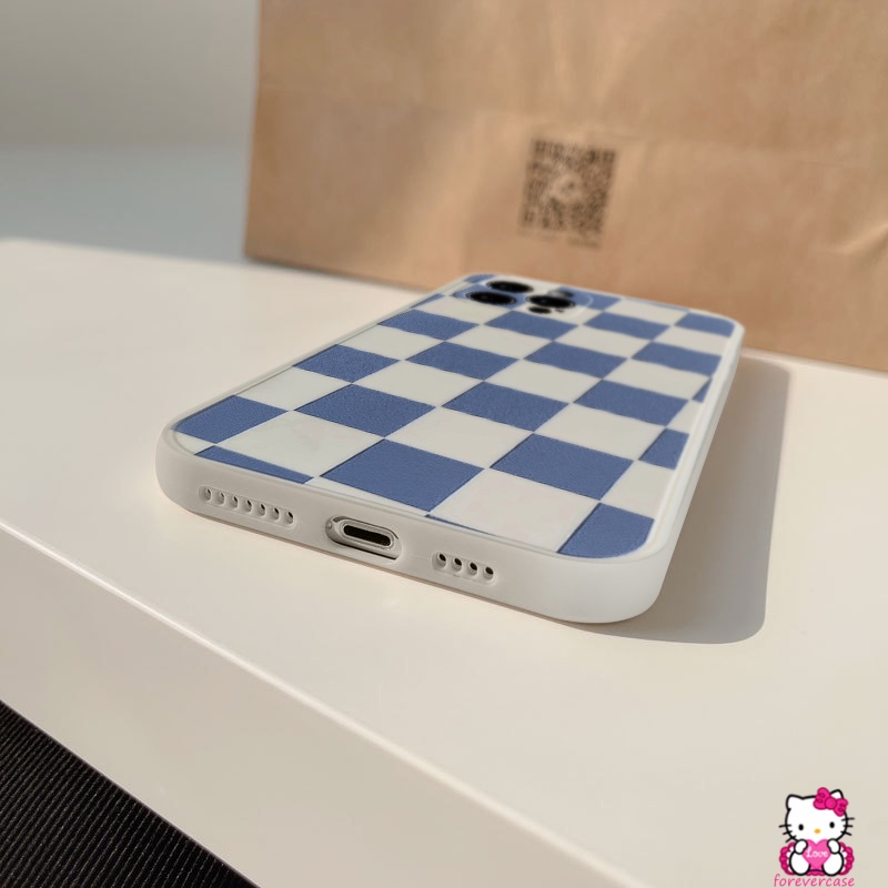 Soft Case Motif Kotak-Kotak Untuk Vivo Y12 Y31 Y21S Y12I Y20S Y95 Y33S Y21 Y33T Y17 Y53S Y15S Y20I Y91C Y30 Y51A Y15 Y20 Y50 Y1A Y20
