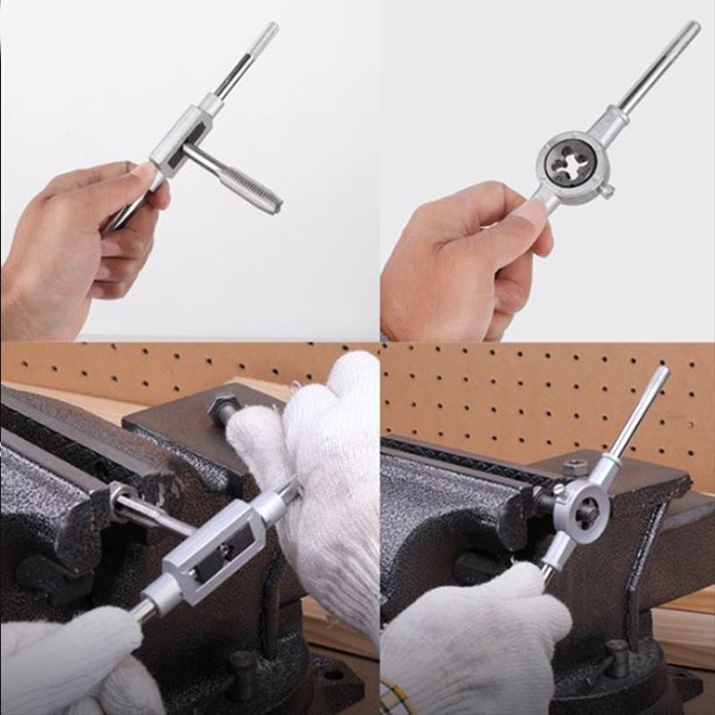 Mukava Alat Snai dan Tap Ulir Baut Senai Die Senei Kualitas Hand Tap and Dies Set 12 Pcs - TA1