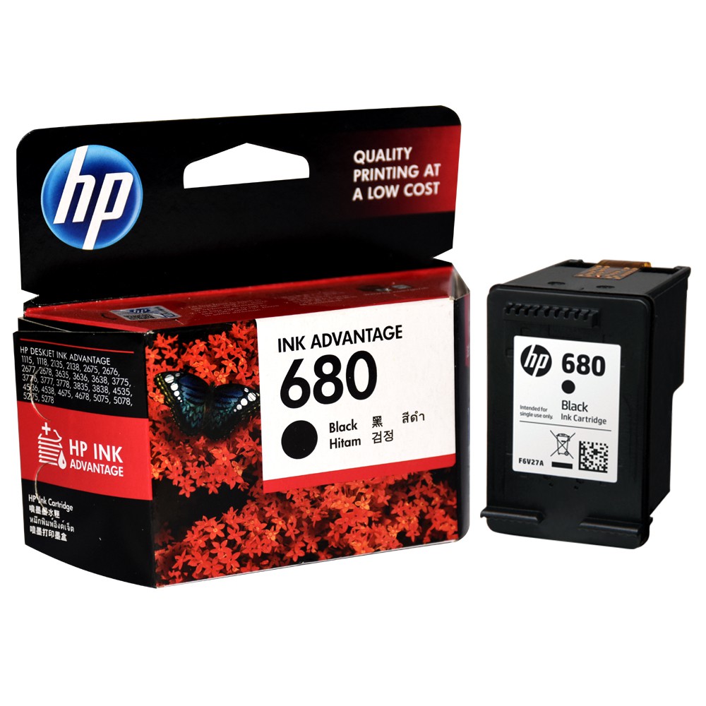 PAKET TINTA HP 680 ORIGINAL (1 BLACK &amp; 2 COLOUR)