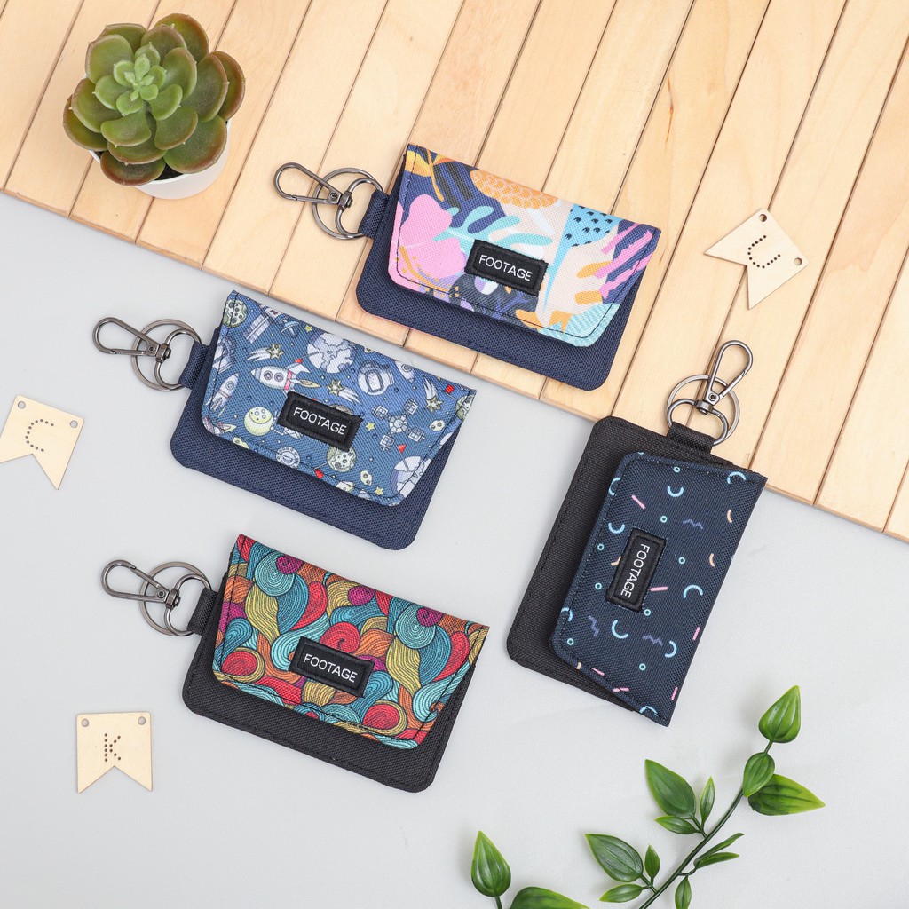 Dompet STNK E-TOLL SIM Mobil Motor Gantungan Kunci Motif Premium Footage Keychain GK-03 July Series