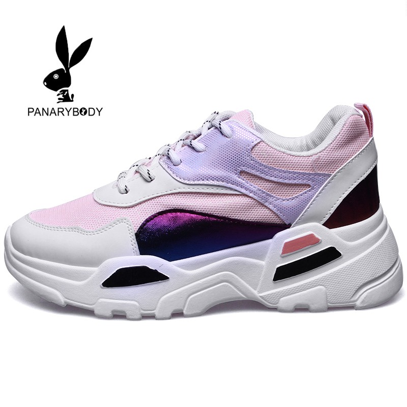 Sepatu Import Sepatu Sneakers Wanita Fashion Premium Qualit Sneakers Tali Panarybody-605 Pink