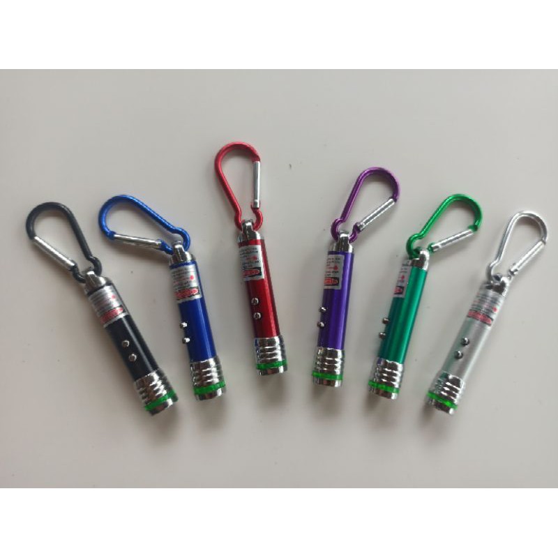 Laser Mainan/ Mainan Jadul Legendaris/ Laser Mini/ Laser motif ulir/ Gantungan Laser