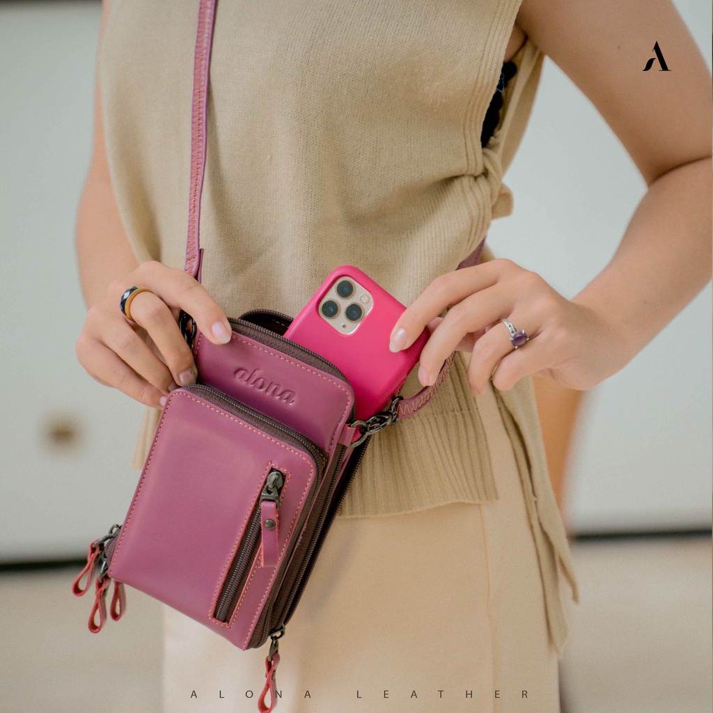 Reven Leather - Alona Leather Tas Selempang wanita alona siren minibag terbaru tas kulit wanita ori 