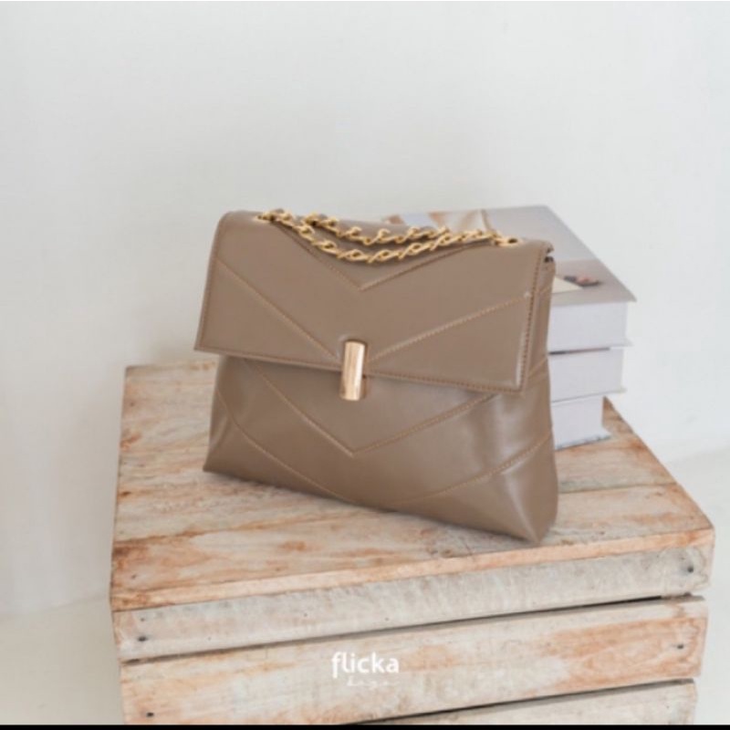 tas selempang J 66 by flicka taupe/ Sling bag/ tas bahu