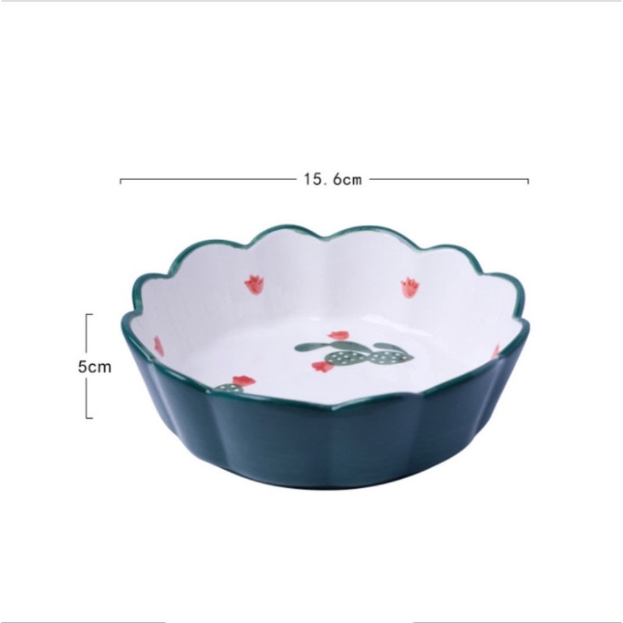 Nordic Ceramic Bowl Plate / Mangkok Keramik Porcelain Soup Mie Salad / Anti Panas