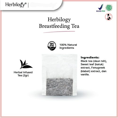 Herbilogy Breastfeeding Tea - Pelancar ASI 20 Kantong Teh