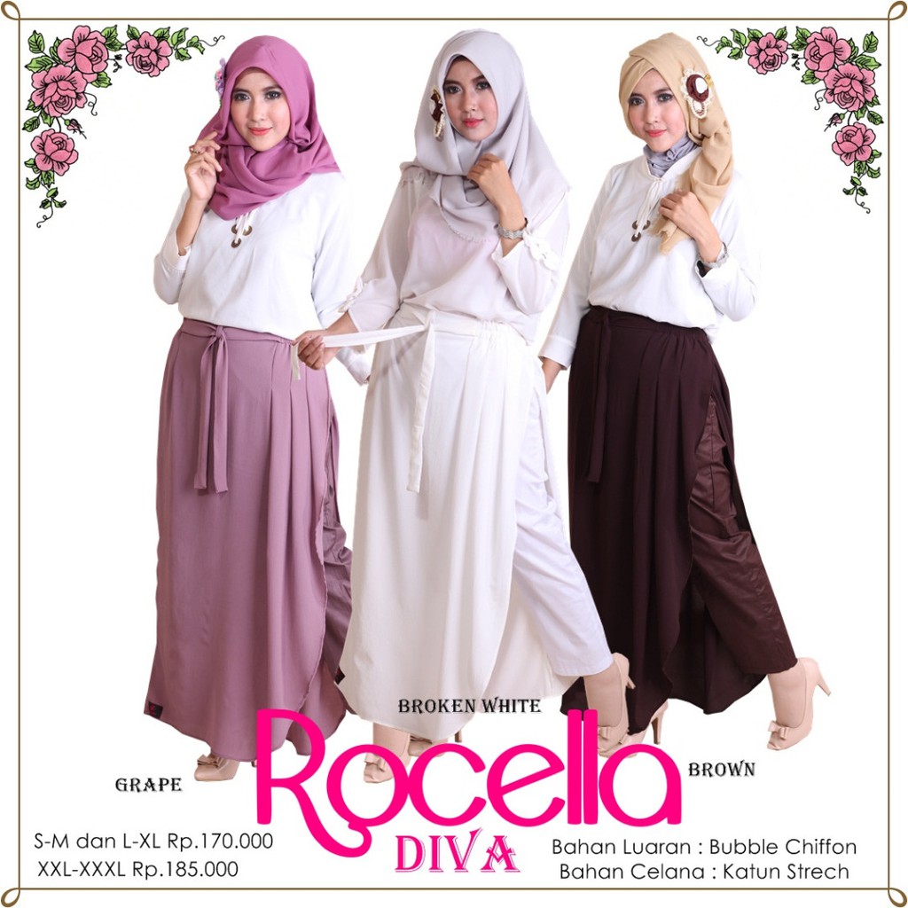 Rok Celana Muslimah ROCELLA Diva ( Ori Rocella )