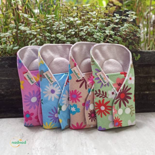 Menspad Nadnad reguler/Day/siang 2paket 8pcs p.27cm 100ml pembalut kain sehat cuci ulang modern wate