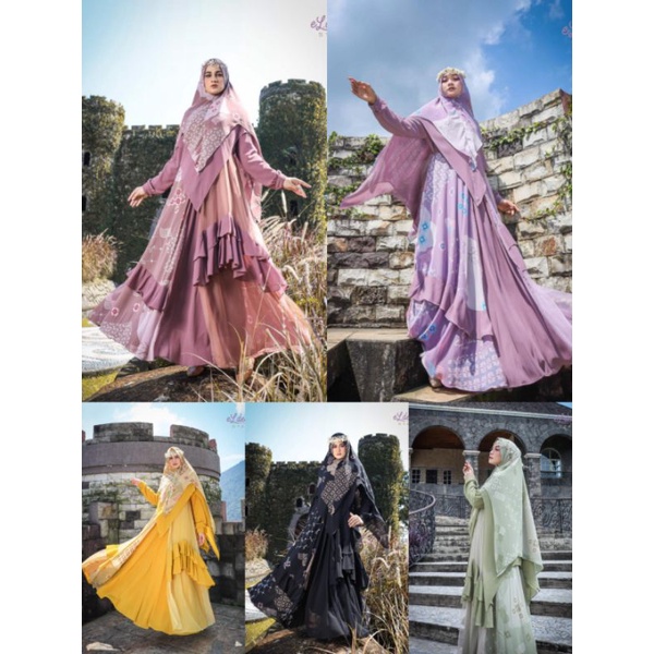 READY GAMIS MAIZA SYARI BY KANAYA GAMIS SET KHIMAR GAMIS  CERUTI GAMIS KANAYA