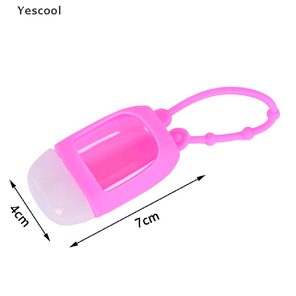 Yescool 1pc Botol Hand Sanitizer / Parfum Portable Bahan Silikon Untuk Travel