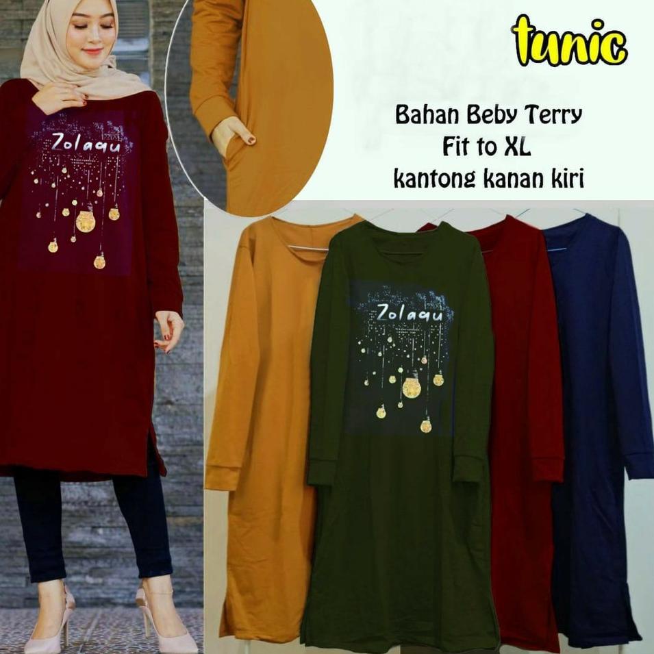 ۝ TUNIK WANITA / TUNIK WANITA DEWASA JUMBO / TUNIK WANITA TERBARU 2020 KEKINIAN MOTIF ZOLAQU ✫