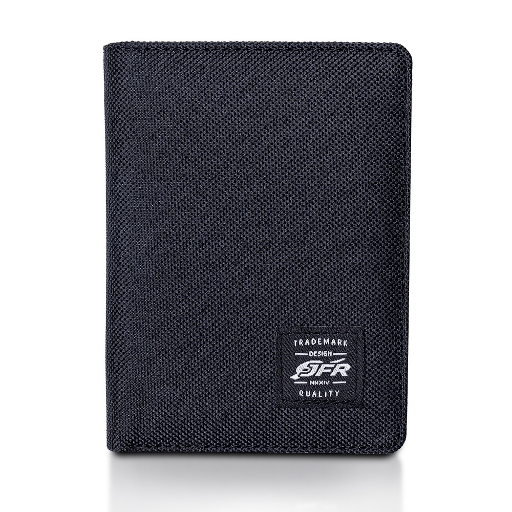 JFR Fashion Dompet Pria 3/4 Bahan Kulit Canvas JP11-BLACK