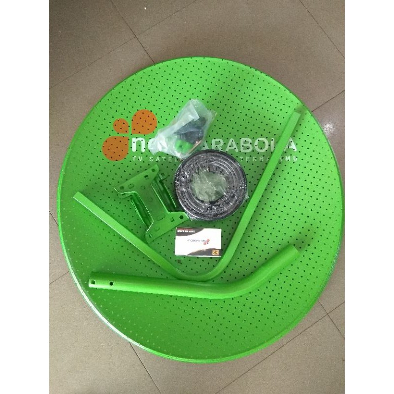 Dish 60cm Nex Parabola Hijau Bolong / Polos (READY)