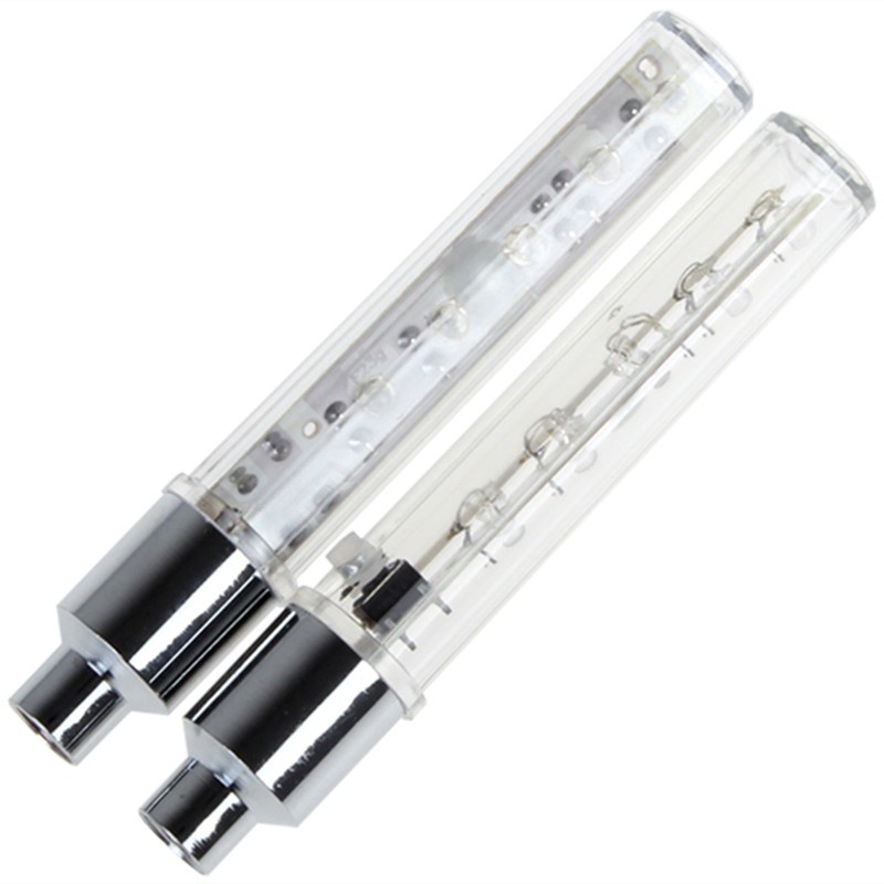 Lampu Peringatan 5 Led Warna-Warni 4 Warna Untuk Roda Sepeda / Motor / Mobil