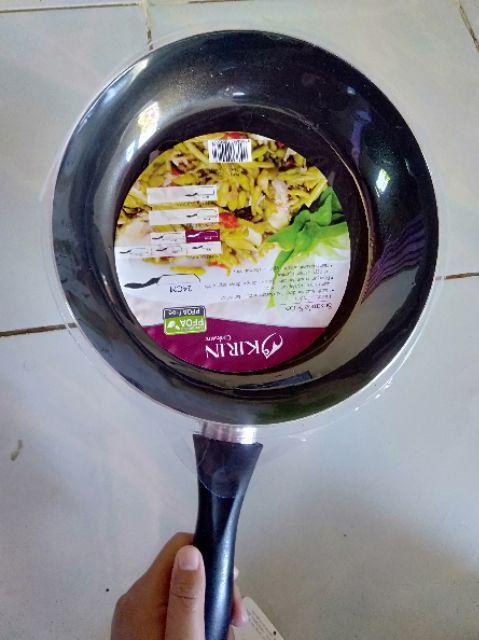 Kirin Fry Pan 24cm Sasando Series Frypan Wajan Goreng Teflon Hijau