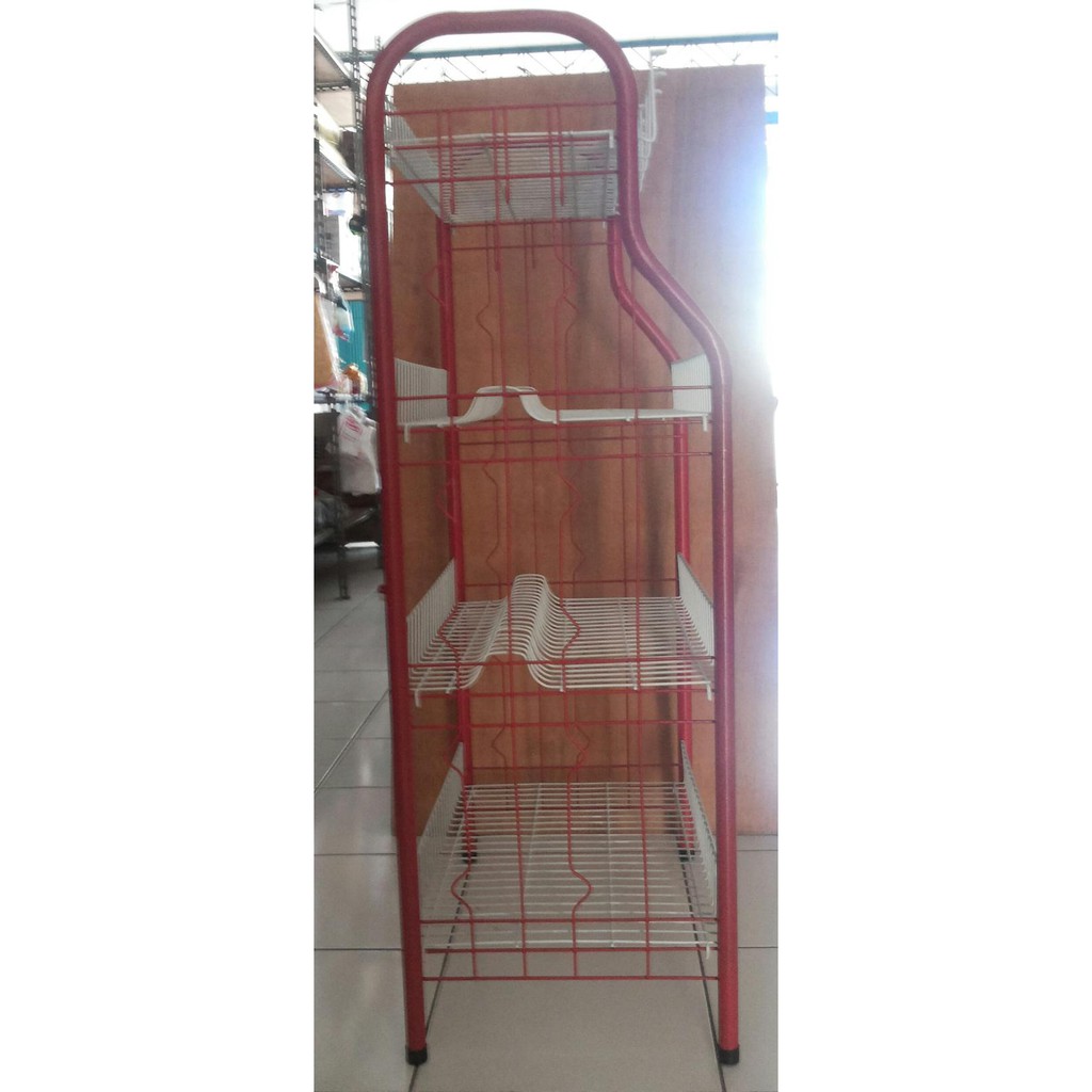 Sale Rak Piring 4 Susun Master - Biru